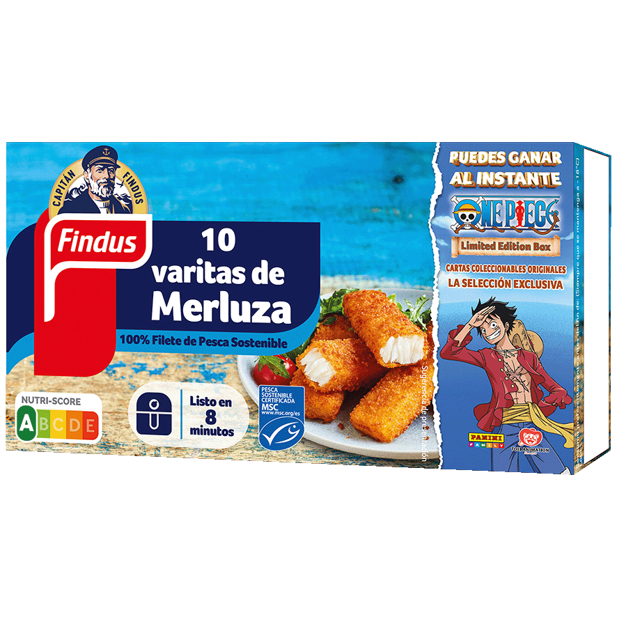 VARITAS DE MERLUZA PESCA SOSTENIBLE 280 G.