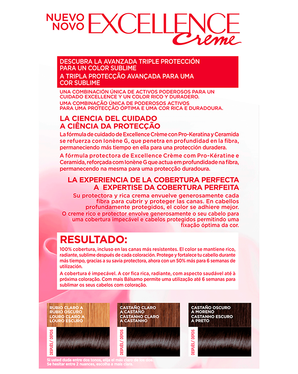 TINTE EXCELLENCE 1 NEGRO 120 ML.