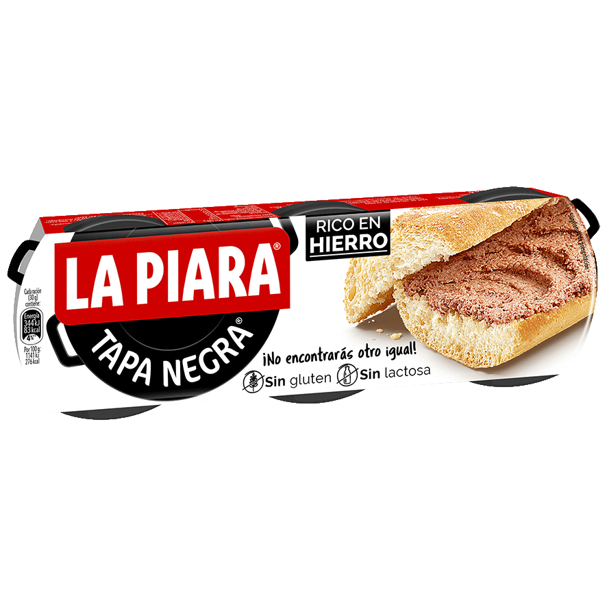 PAT&Eacute; TAPA NEGRA 75 G. PACK 3