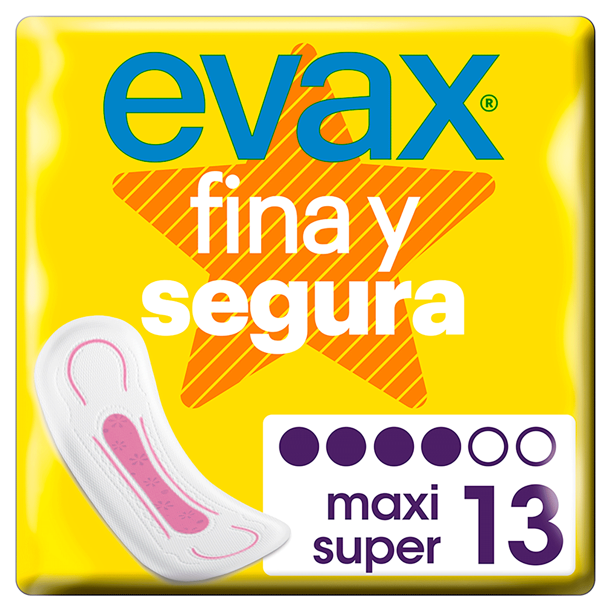 COMPRESA FINA Y SEGURA MAXI, 14 UDS.