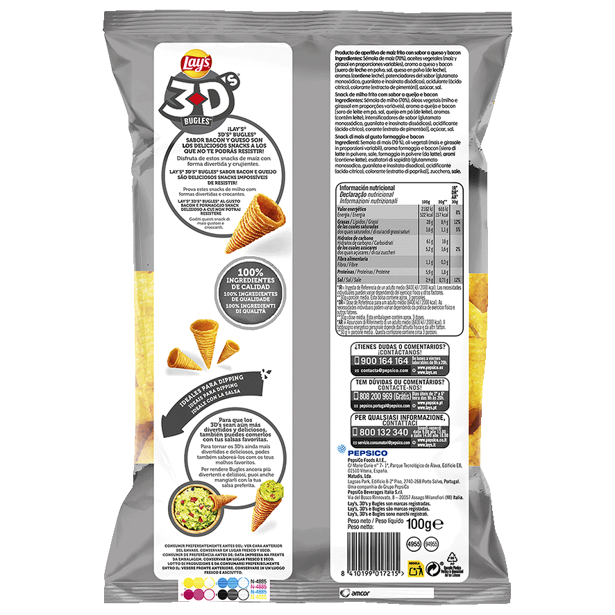 BUGLES 3D'S 85 G.