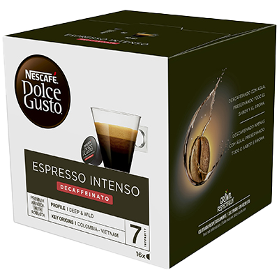 CAF&Eacute; ESPRESSO INTENSO DECAF DOLCE GUSTO 16 CAPSULAS