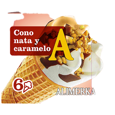 HELADO DE NATA Y CARAMELO 120 ML. PACK 6