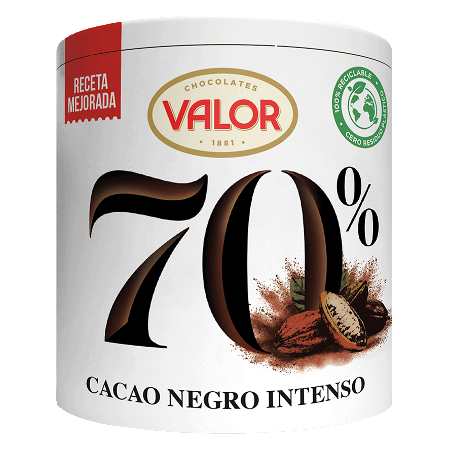CACAO NEGRO SOLUBLE 70% 300 G.