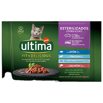 COMIDA DE PESCA PARA GATOS ESTERILIZADOS 340 G.