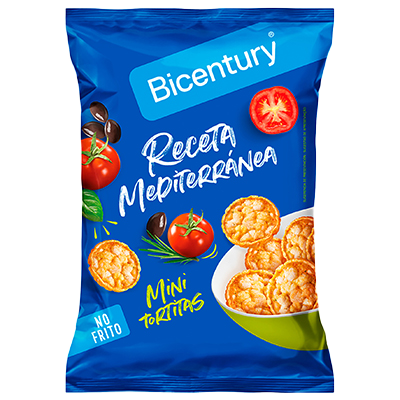 MINI TORTITAS RECETA MEDITERR&Aacute;NEA 70 G.