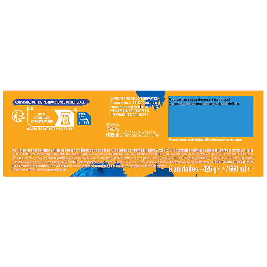 HELADO SALTED CARAMEL EXTREME PACK 6