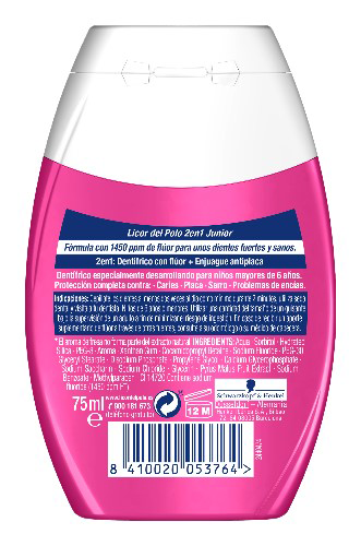 DENT&Iacute;FRICO JUNIOR SABOR FRESA 75 ML.