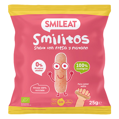 SMILITOS CON FRESA Y PL&Aacute;TANO 25 G.