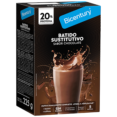 BATIDO SUSTITUTIVO SABOR CHOCOLATE 225 G.