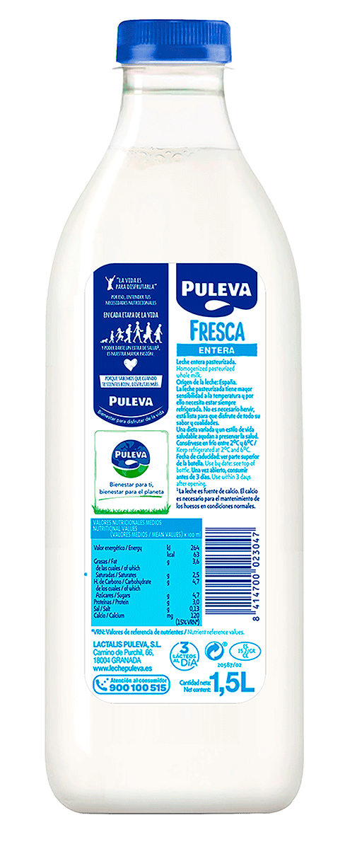 LECHE FRESCA ENTERA 1,5 LITROS
