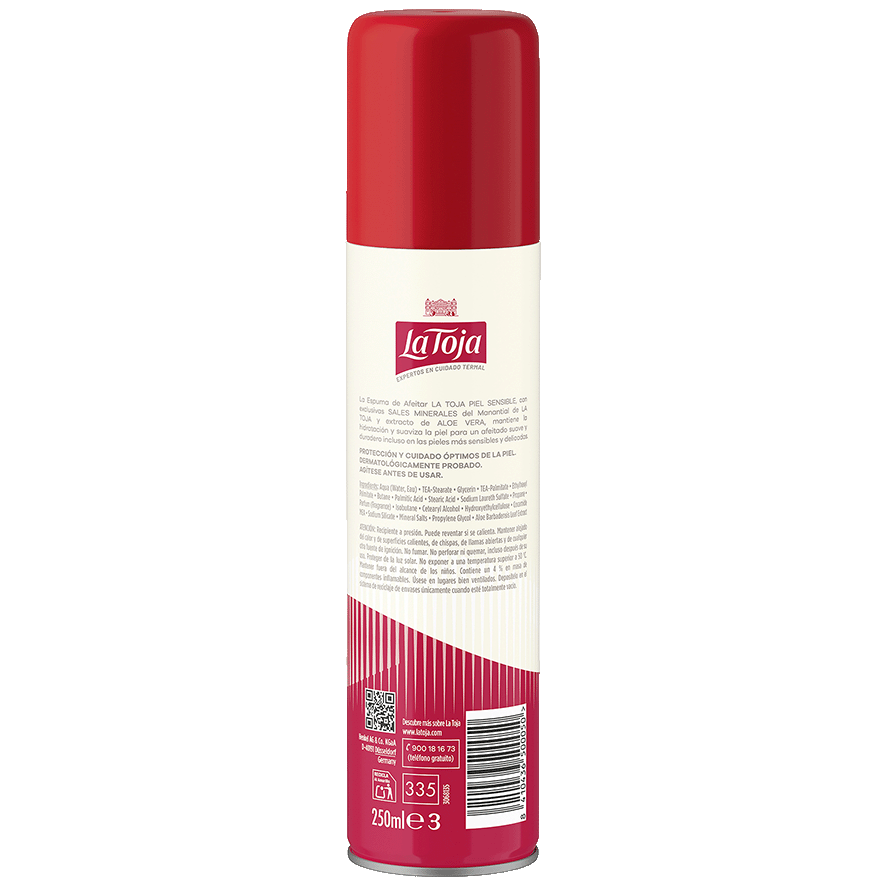 ESPUMA DE AFEITAR PIEL SENSIBLE 250 ML.