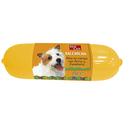 SALCHICHA CON ARROZ-ZANAHORIA PARA PERRO 1 KILO