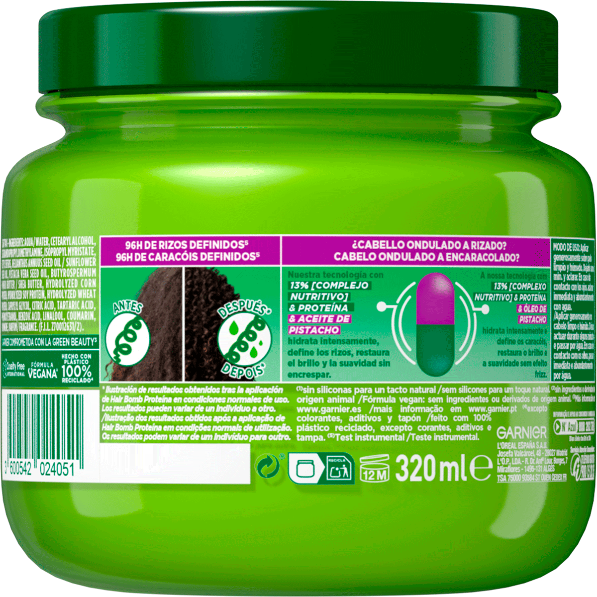 MASCARILLA HIDRARIZOS 300 ML.