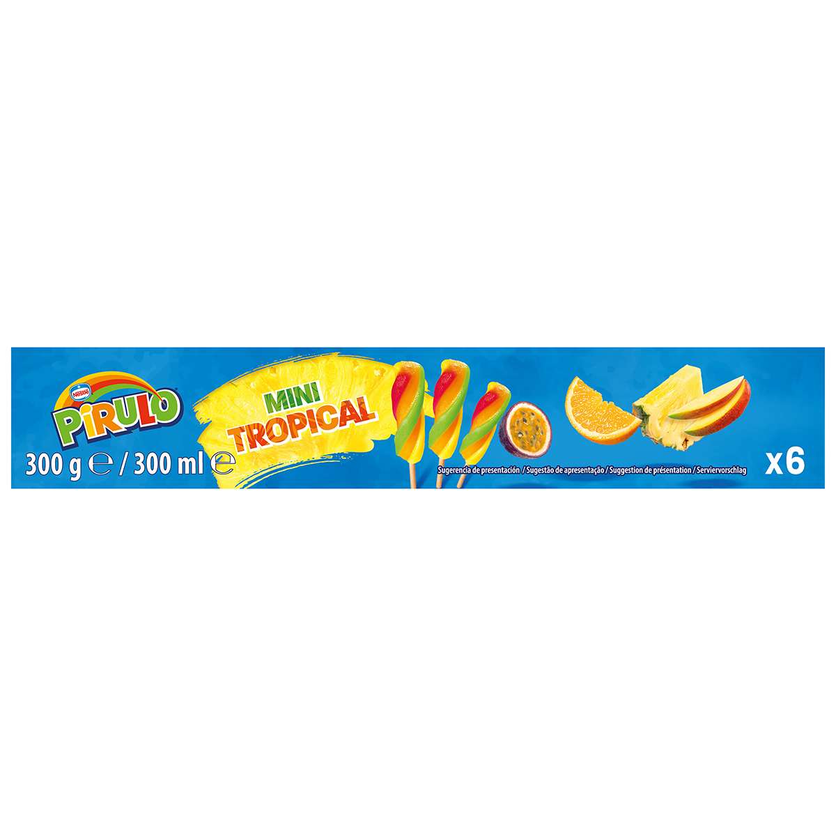MINI PIRULO TROPICAL 6 UDS.