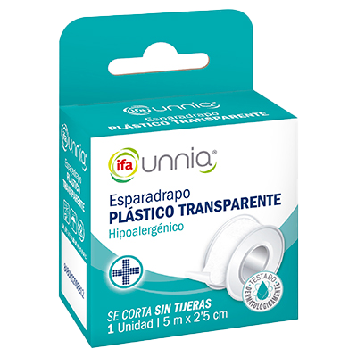 ESPARADRAPO TRANSPARENTE 5MX 2,5 UNIDAD