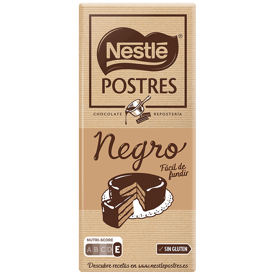 CHOCOLATE NEGRO PARA POSTRES 200 G.
