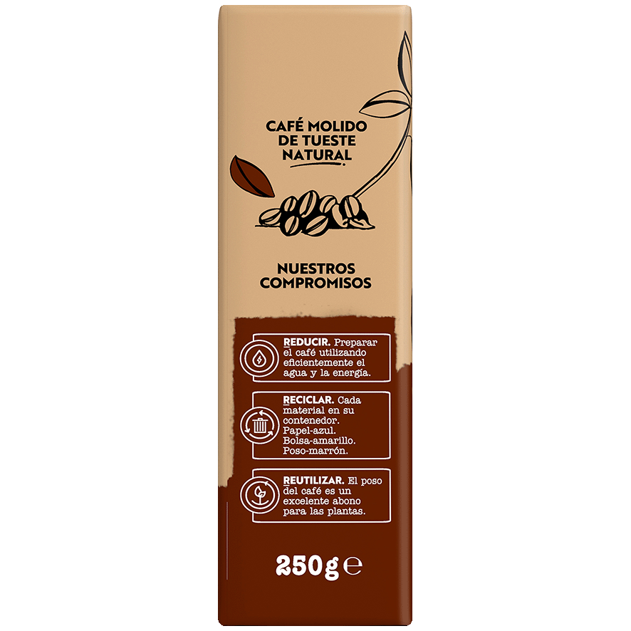 CAF&Eacute; MOLIDO SUPERIOR 250 G.