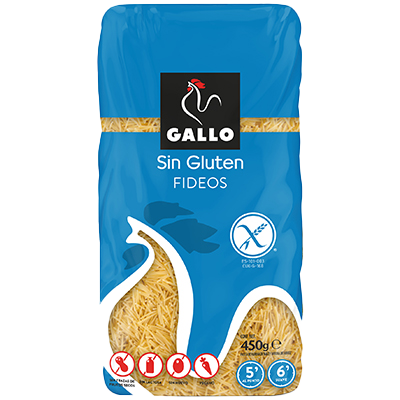 FIDEOS SIN GLUTEN 450 G.
