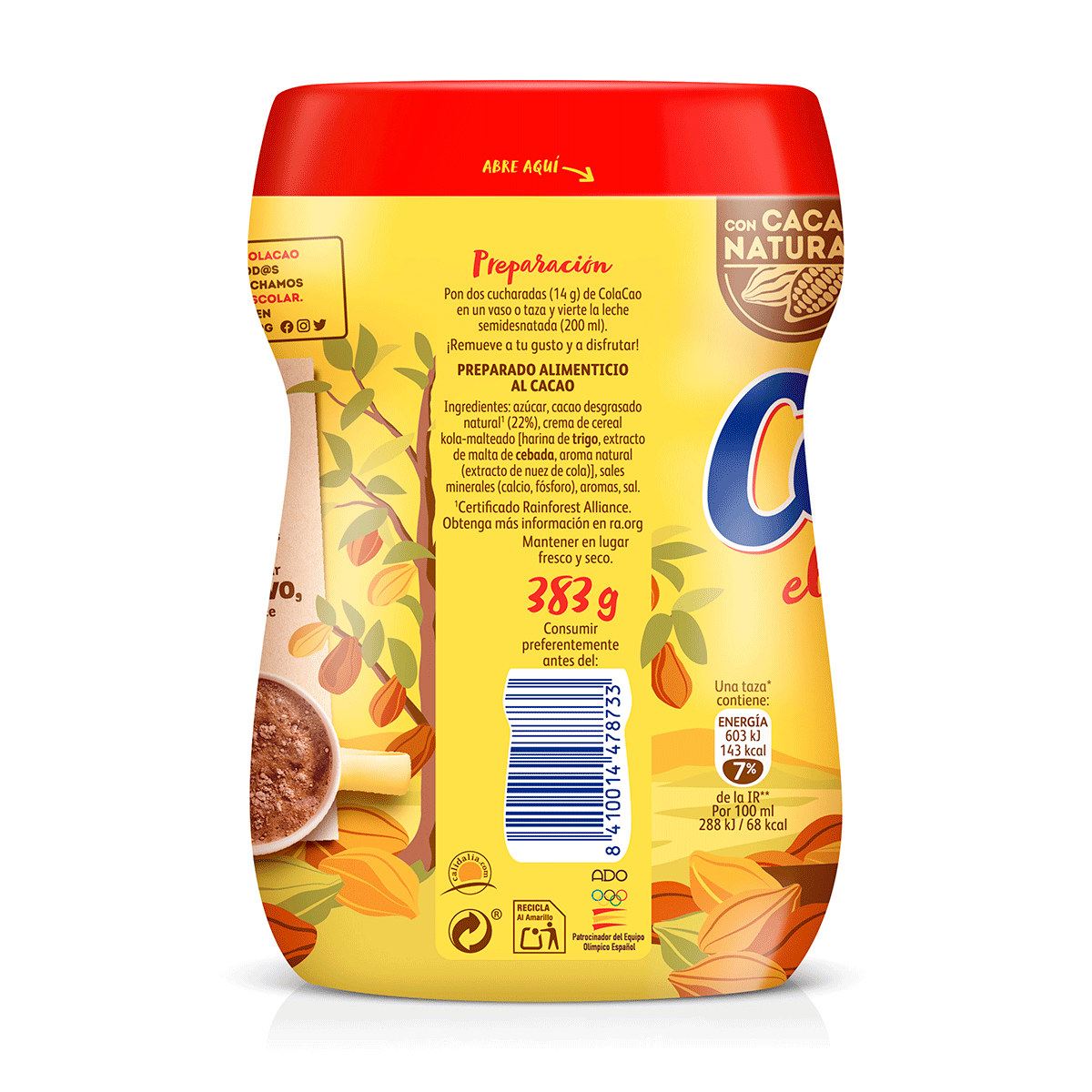 CACAO SOLUBLE 383 g.