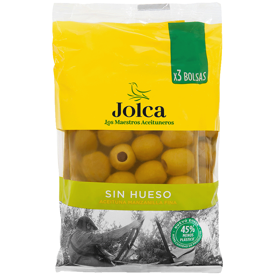 ACEITUNAS MANZANILLA SIN HUESO 150 G.