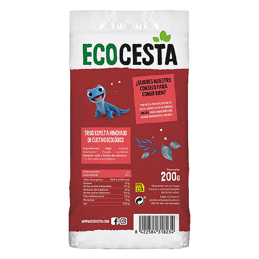 TRIGO ESPELTA HINCHADO ECO 200 G.