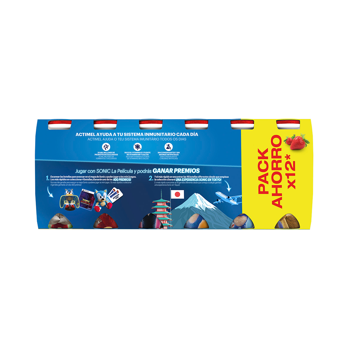 YOGUR L&Iacute;QUIDO DE FRESA 100 G. PACK 12