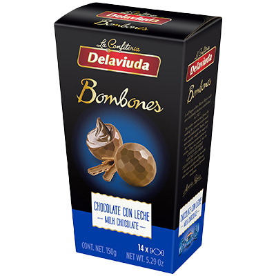 BOMBONES DE CHOCOLATE CON LECHE 150 G.