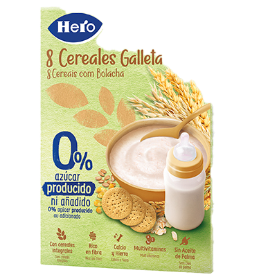 PAPILLA DE CEREALES CON GALLETA 340 G.