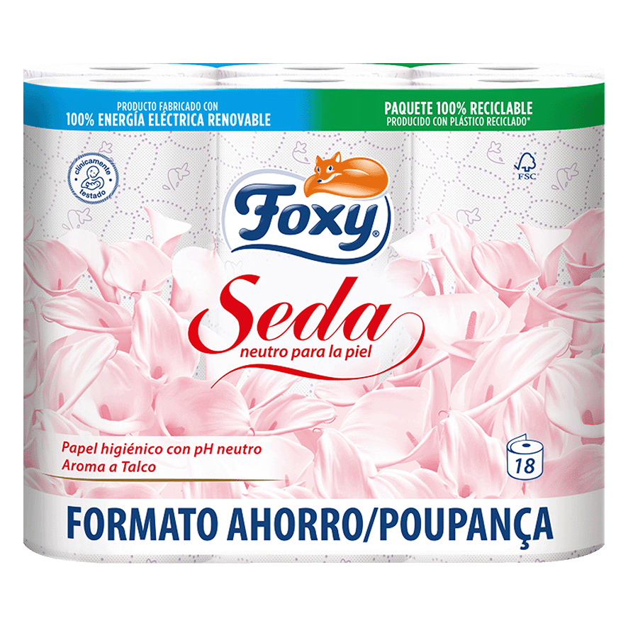 PAPEL HIGI&Eacute;NICO SEDA, 3 CAPAS 18 ROLLOS