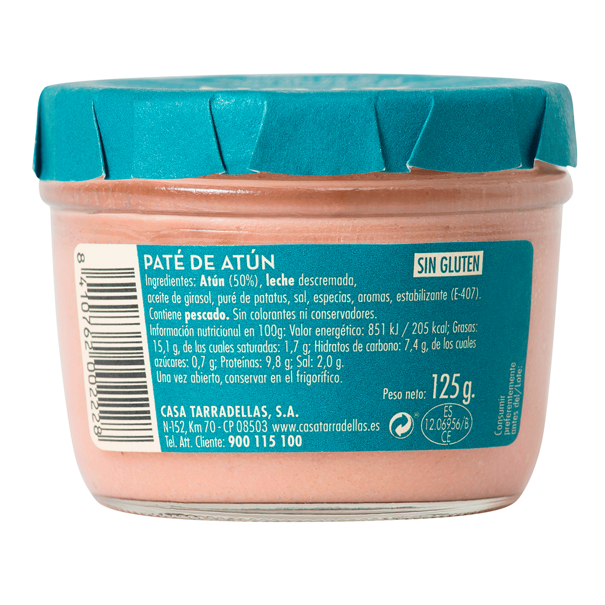 PAT&Eacute; DE AT&Uacute;N 125 G.