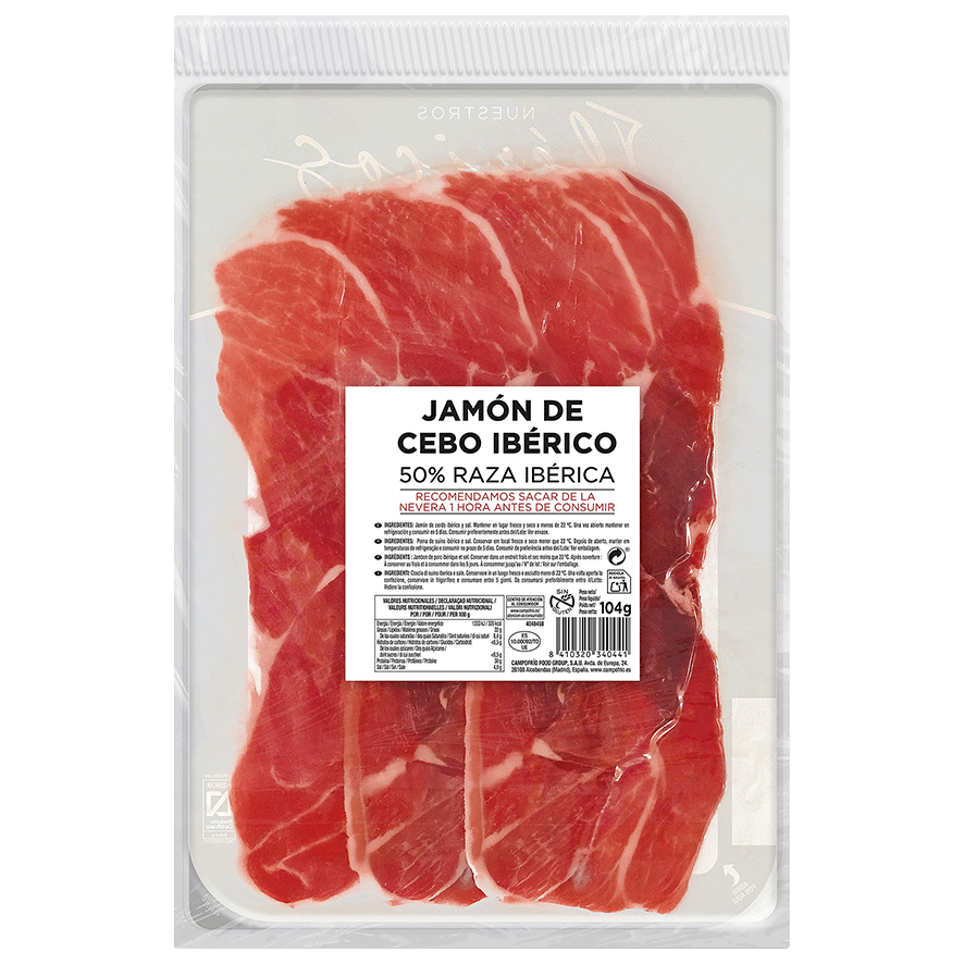 LONCHEADO DE JAM&Oacute;N DE CEBO IB&Eacute;RICO 104 G.
