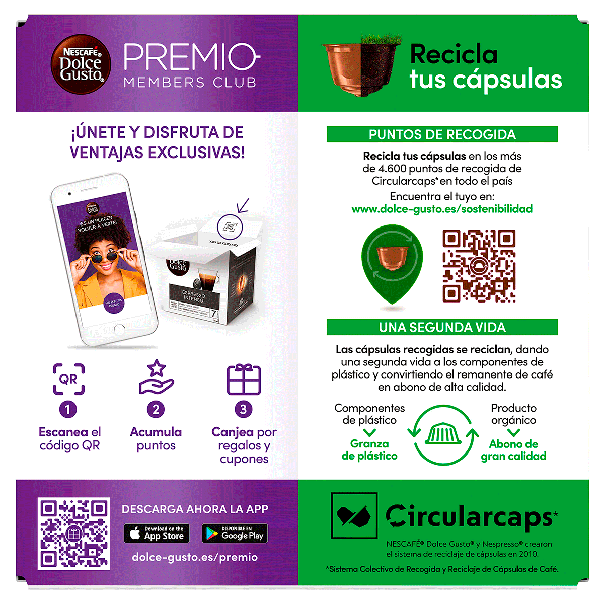 CAF&Eacute; ESPRESSO INTENSO DECAF DOLCE GUSTO 16 CAPSULAS